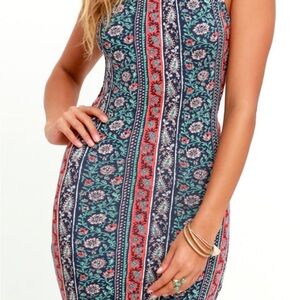 Lulus backless midi dress